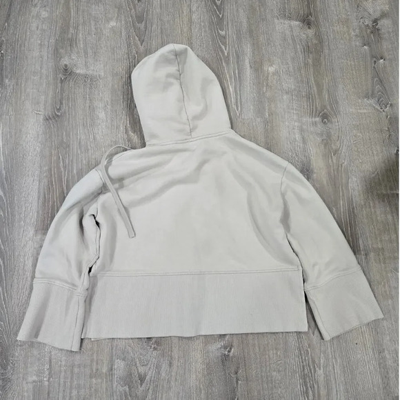 Closed Hooded French Terry Boxy Cropped Oversized Sweat Shirt size M - Picture 7 of 7